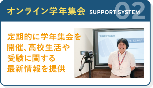 サポート2：オンライン学年集会