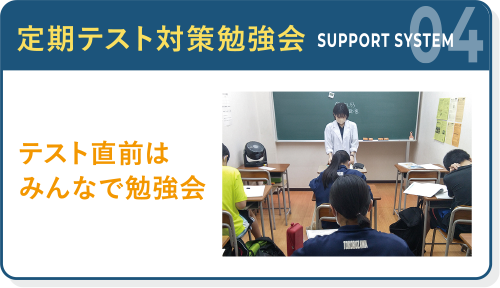 サポート4：定期テスト対策勉強会