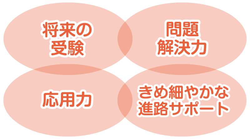 将来の受験 問題解決力 応用力 きめ細やかな進路サポート